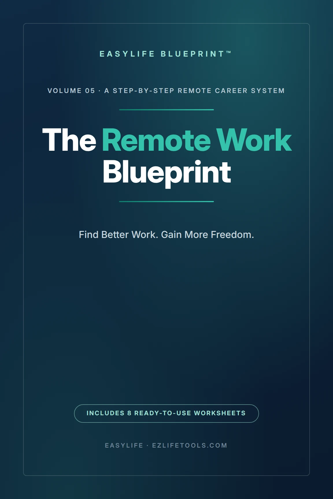 The Remote Work Blueprint — EasyLife Blueprint ebook cover